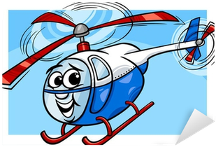 Helicopter Or Chopper Cartoon Illustration Sticker - Illustration (400x400)