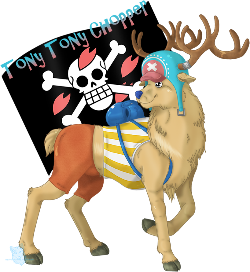 Tony Tony Chopper - One Piece Flag (851x932)