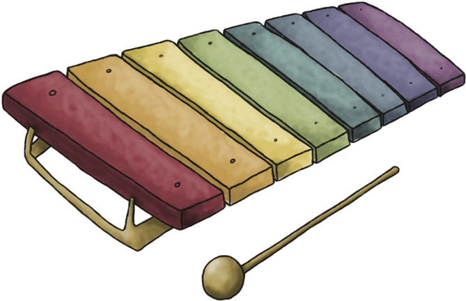 Free Xylophone Clip Art - Xylophone Clip Art (700x479)