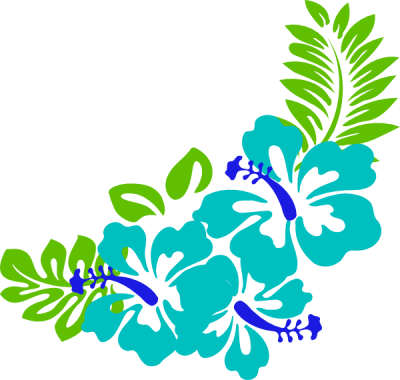 Luau Clip Art Borders Free Clipart Images 9 Wikiclipart - Clip Art Hawaiian Flowers (400x380)