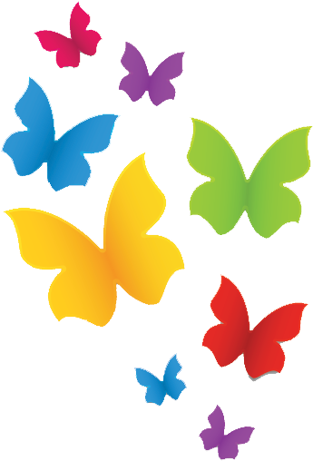 Rainbow-butterflies - Rainbow (385x554)
