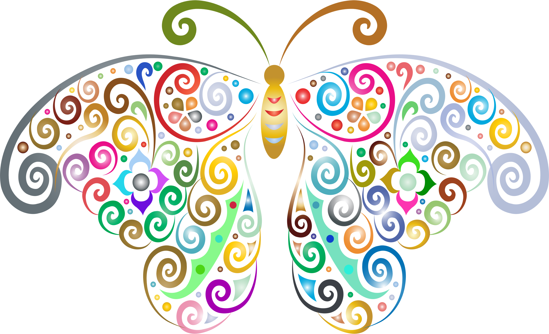 Transparent Background Butterfly Clip Art (2328x1416)