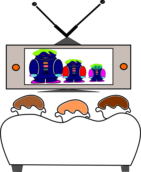 Now You Should Not Eat Food In Front Of The Television, - Television (460x559)