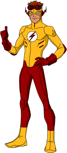Kid Flash Png Transparent Image - Kid Flash Young Justice (400x800)