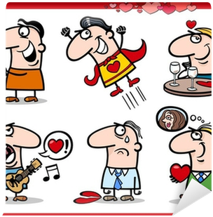 Valentines Day Themes Cartoon Illustration Wall Mural - Untitled: Every Life Needs A Name (400x400)