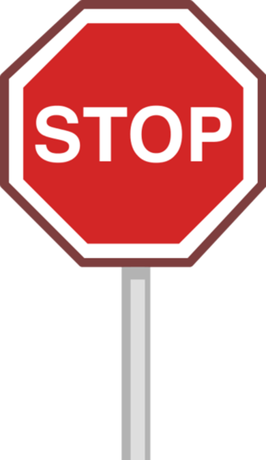 Stop Clipart Transparent Png - Stop In Food Stores (900x1553)