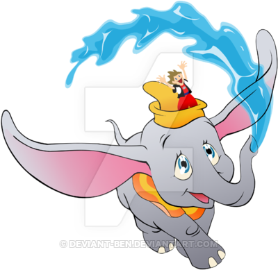 Dumbo By Deviant-ben - Cartoon (400x400)