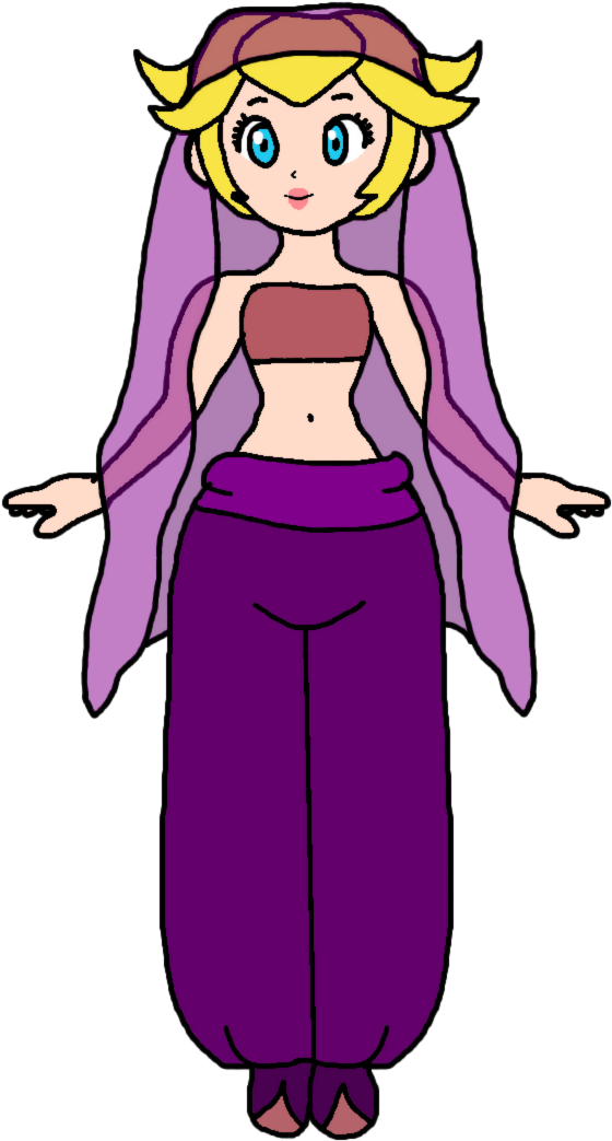 Pink Elephant Belly Dancer By Katlime - Princess Peach Belly Dance (749x1154)