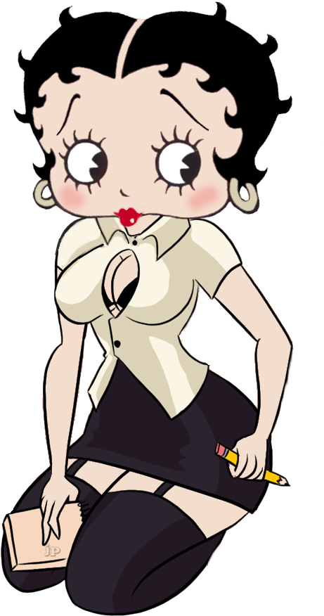 Betty Boop Ready To Take Notes, Sexy Secretary - Betty Boop Supreme (508x1000)