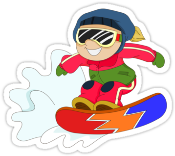 Snowboarding By Alapapaju - Snowboarding (375x360)