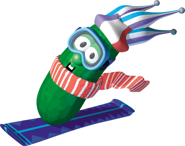 Veggietales Wall Graphics From Walls Larry Snowboard - Veggietales (600x474)