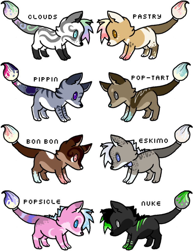 1 Point Brush Fox Breedables - Brush (790x1012)