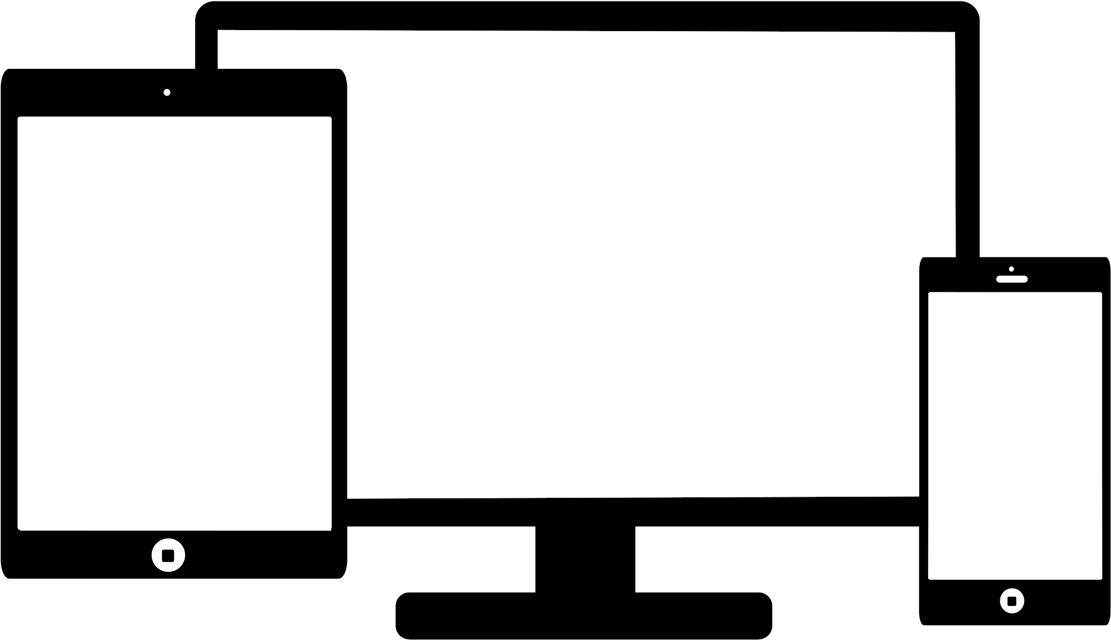 Displays Against A Computer Screen - Computer Screen And Mobile Screen (2400x1700)