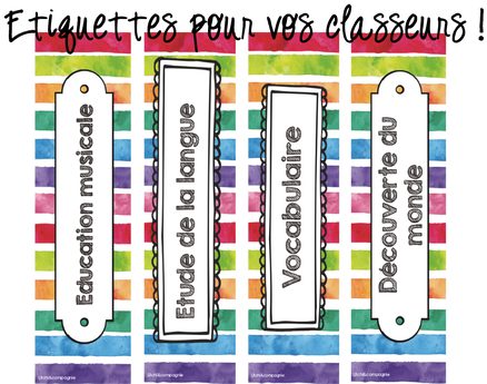 Étiquette Classeur À Imprimer (450x348)