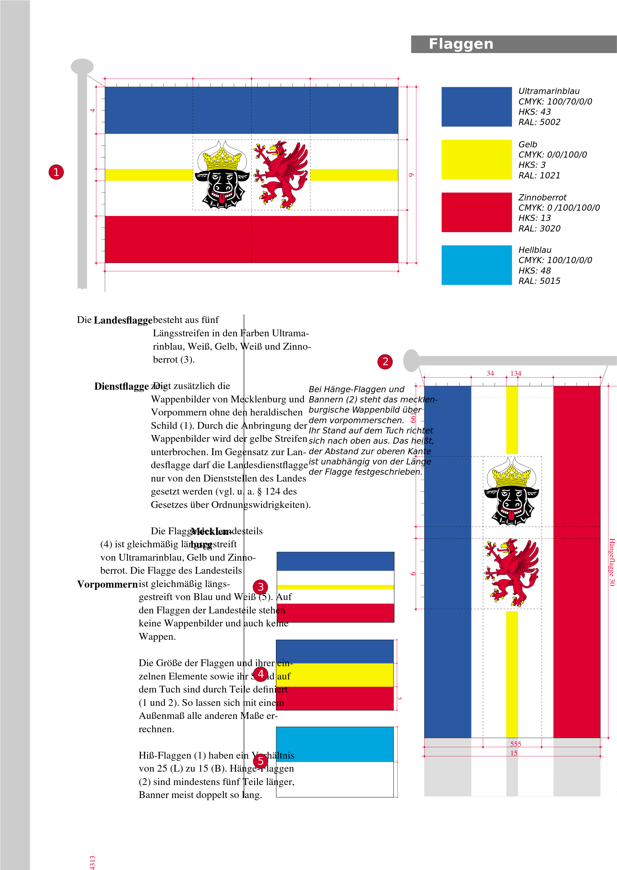 Open - Mecklenburg Vorpommern Flagge (2000x2803)