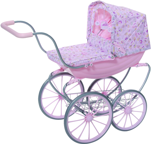 Dolls Pram Transparent Background - Baby Annabell Vintage Pram (535x514)