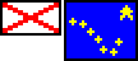 Flags Part 1, Alabama And Alaska - Cross (540x240)