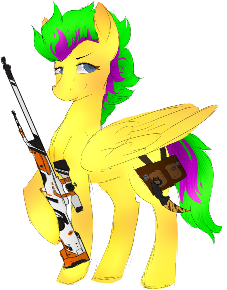 Asiimov, Awp, Counter Strike, Counter Strike - Karambit (931x1024)