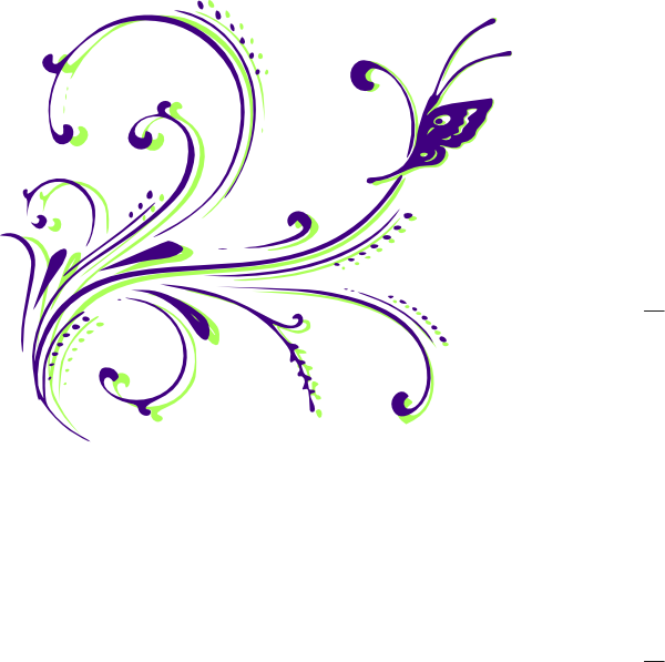 Butterfly Scroll Clip Art At Clker - Butterfly Scroll Clip Art At Clker (600x597)