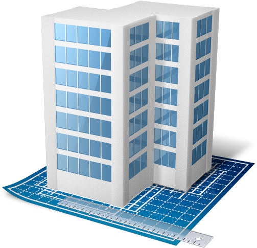 Architecture Icon - Navy Blue Website Template (512x512)