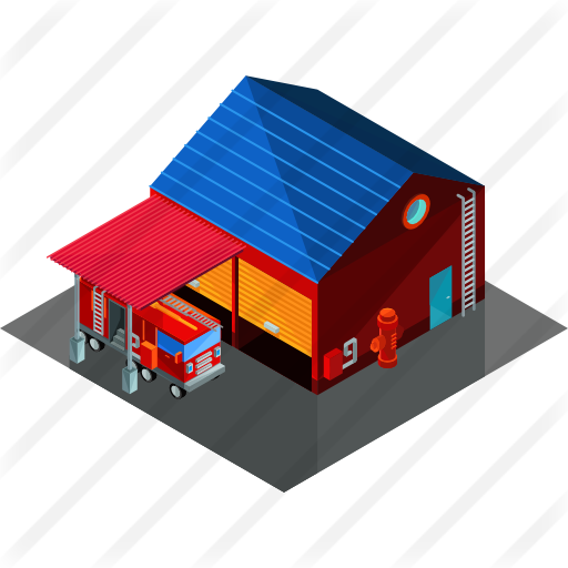 Fire Station Free Icon - Building (512x512)