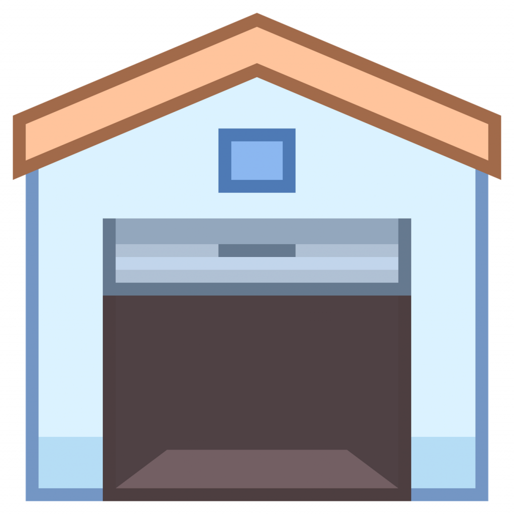 Garage Door Closed With Check Mark - Garage Door Open Icon (1024x1024)