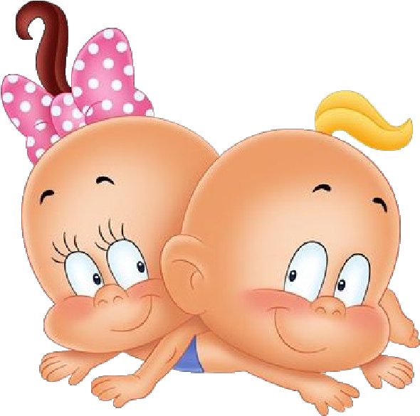 Funny Baby Girl And Boy - Baby Girl And Baby Boy Cartoon (600x600)