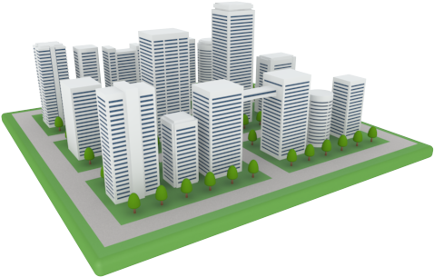 Building Clipart Black And White - Real Estate (500x400)