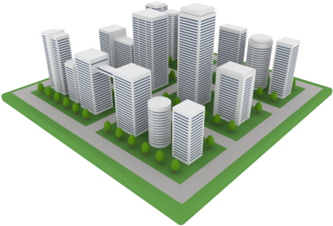 Business Building Clipart - Buildings With No Background (500x400)