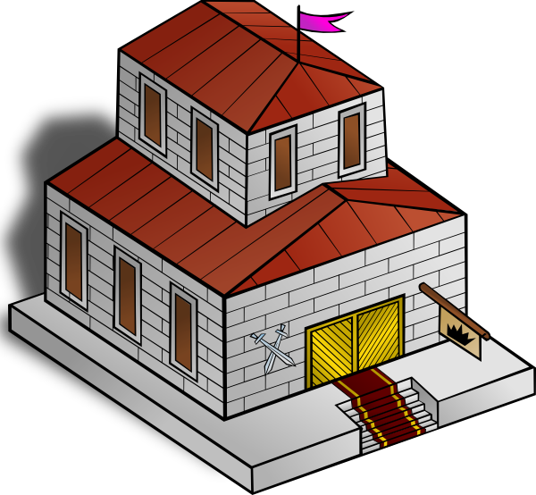 Building Clipart Municipal Hall - Town Hall Clip Art (600x554)