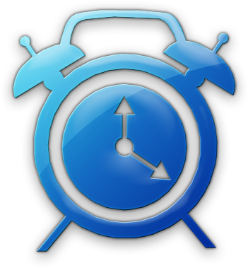 Alarm Clock Icon Blue (420x420)