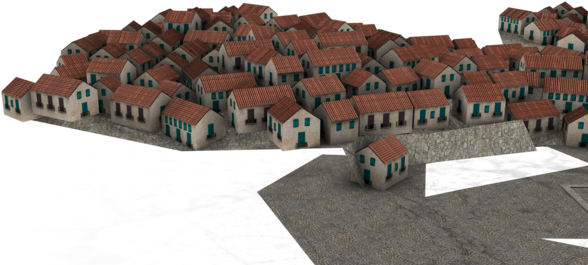 Small Town Village Houses Png By Madetobeunique On - Village Houses Png (600x337)