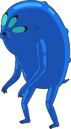 Jake Shapeshifter Form-0 - Adventure Time Blue Jake (276x500)