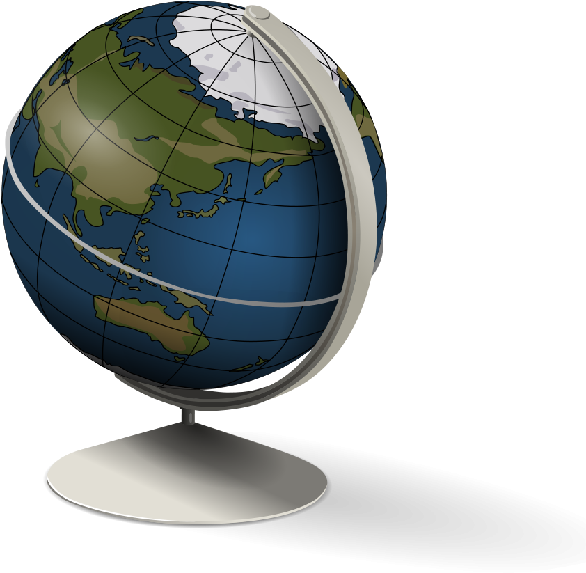 Globe 3d Clipart Vector Clip - Spinning Earth Animation For Powerpoint (900x900)