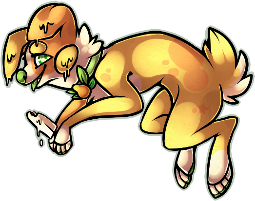 Weis Is My Dessert Oc, She Is A Mango Weis/australian - Cartoon (590x440)