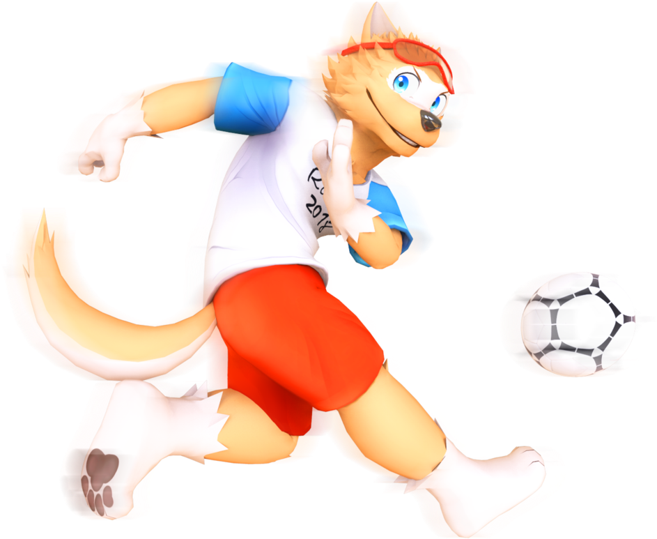 Mmd Fifa 2018 Zabivaka 3d Preview By - Zabivaka (1024x853)