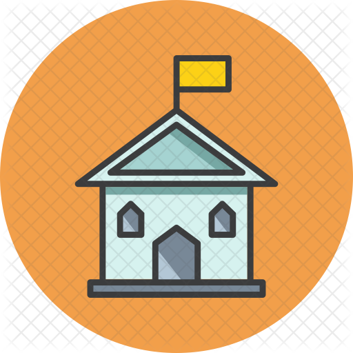 Government Icon - University Building Png Clipart (512x512)