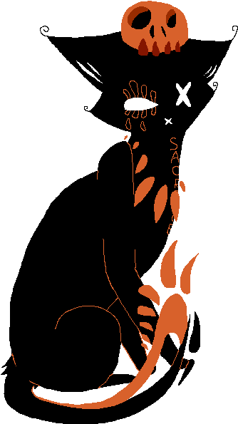 Shadow Cat Sacrifice Entry By Rosykat - Illustration (354x615)
