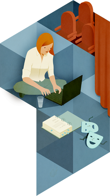 Hope On Stage - Illustration (458x814)