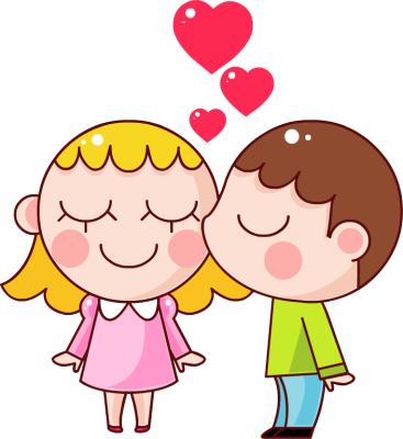 Kissing Images Cliparts - Relationship Clipart (367x400)