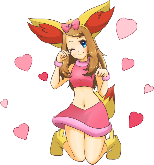 Pokémon X And Y Pokémon Conquest Serena Ash Ketchum - Ombligo De Serena Pokemon (650x700)