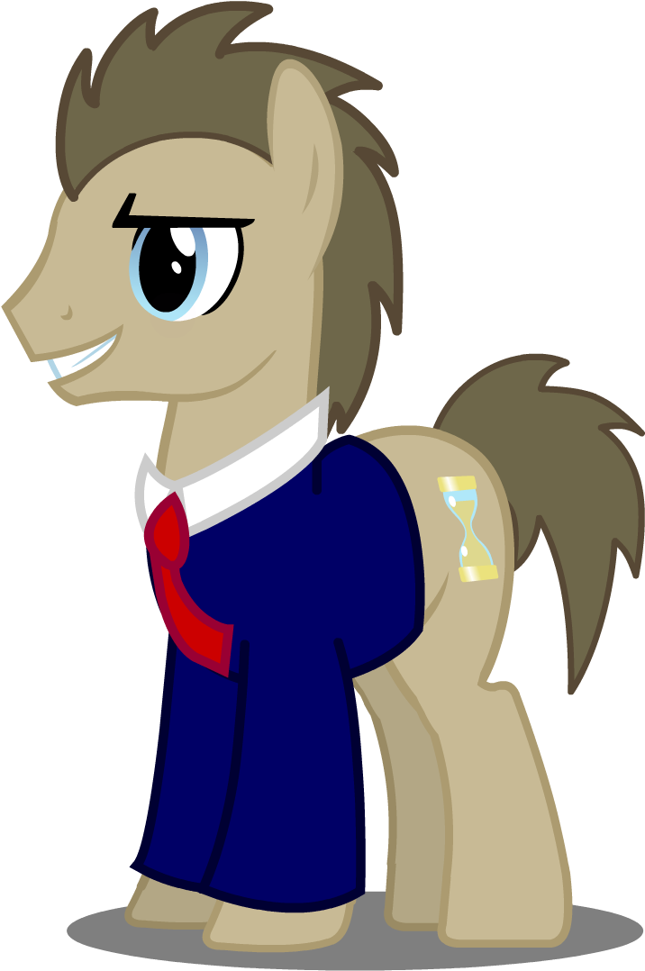 Doctor Whooves In An Outfit By Kitkatyj - Cartoon (715x1095)