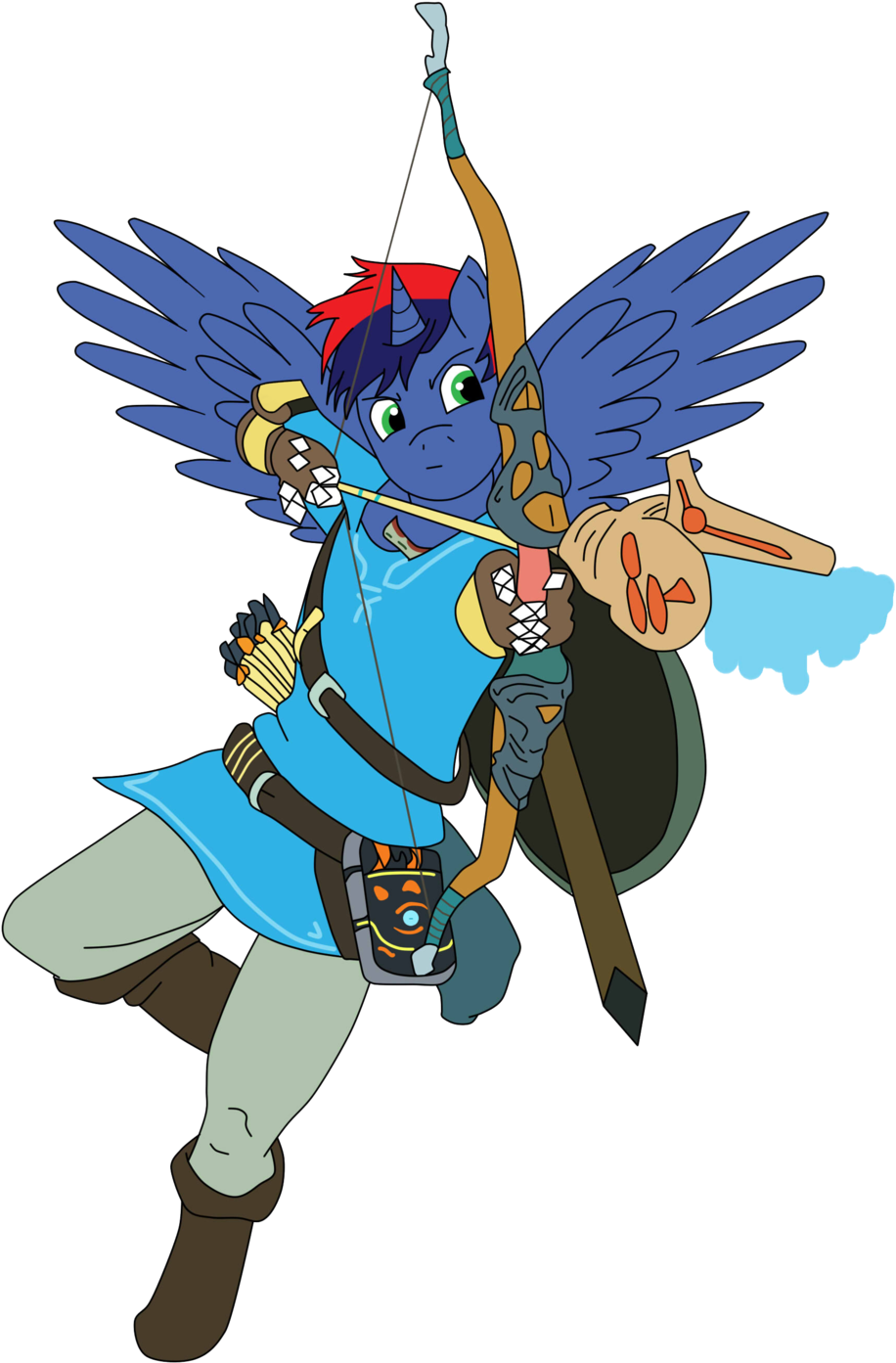 Breath Of The Wild By Dragondaak Breath Of The Wild - Breath Of The Wild Dragon Art (1024x1465)