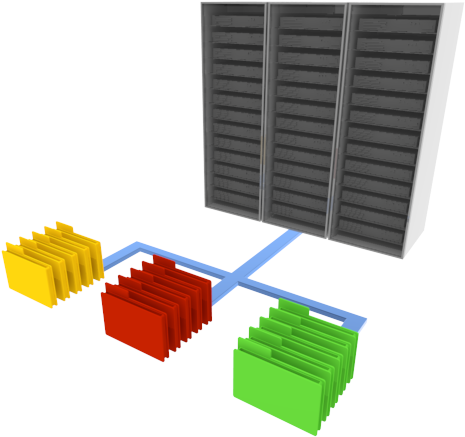 サーバーのデータ - イラスト素材 - フリー - Picket Fence (500x500)