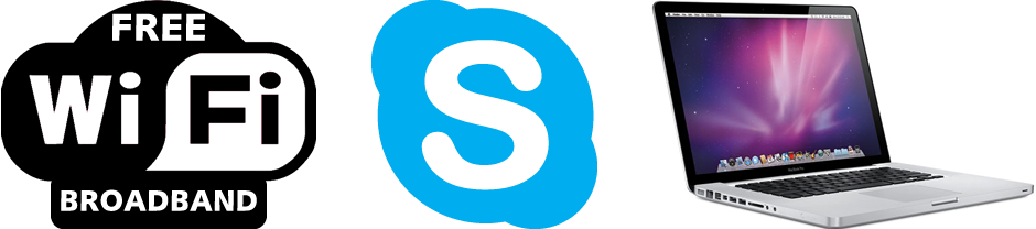 Free Wifi Broadband, Skype, Guest Computer - Wifi (940x208)