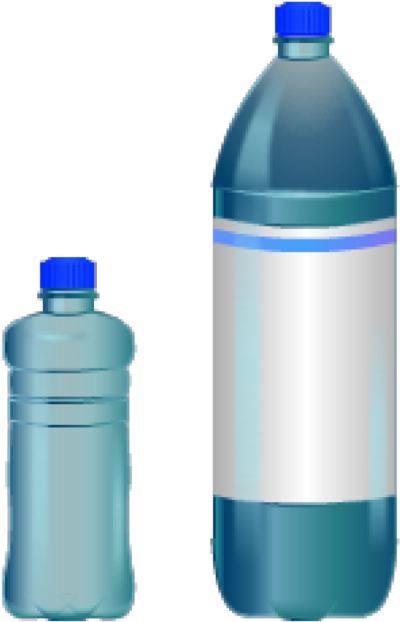 Bottles - Small Water Bottle Clipart (958x1240)