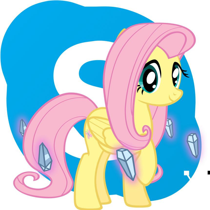 Fluttershy Skype Icon By Dribmeg - My Little Pony Skype Icon (894x894)