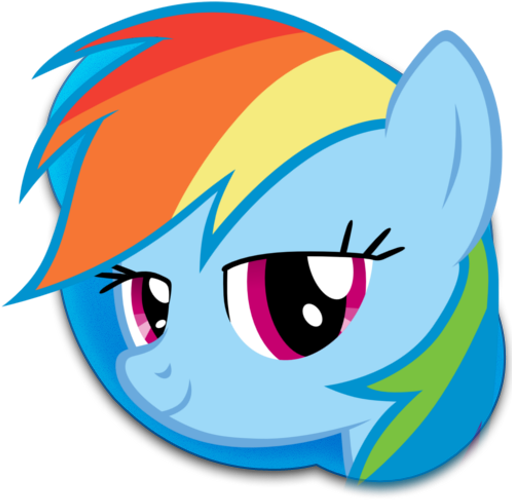 Rainbow Dash Skype Icon By Bigmemoire - Mlp Skype Icon (512x512)