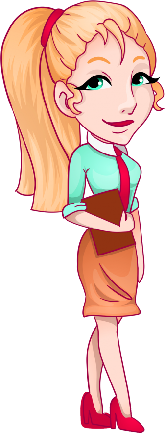 Office Women Vector Png Transparent Image - Vector Women Png (500x976)