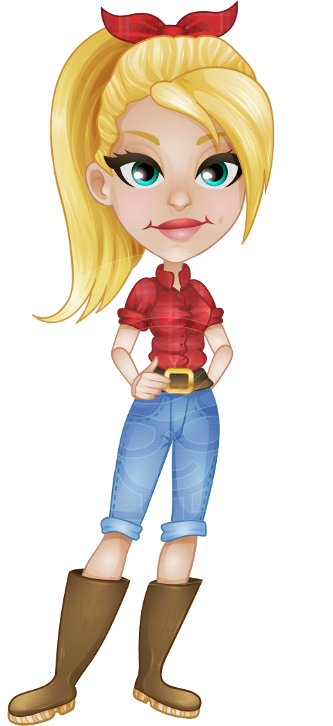 Eva The Farm Diva - Draw A Farm Girl (957x1060)